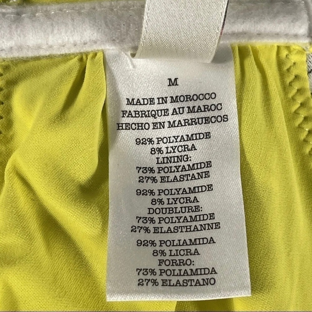 LEMLEM Amira Tie Front Bikini Top Women’s - Yellow Size - Medium $135 - Picture 9 of 11